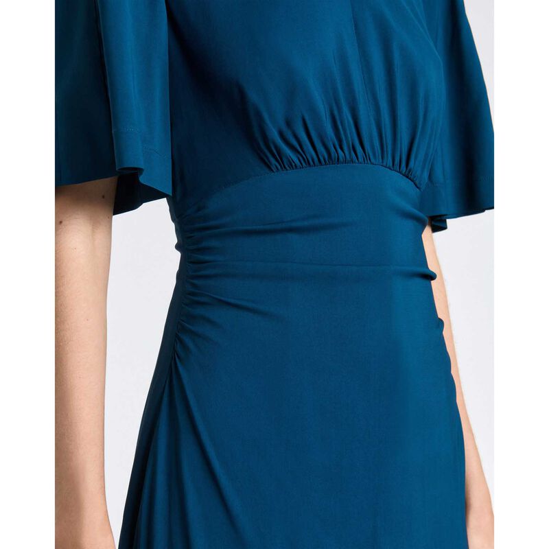 Cue Stretch Viscose Short Sleeve Midi Dress image number 2